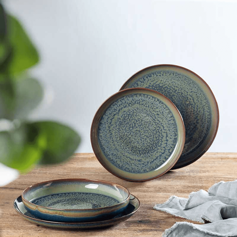 Crafted Breeze 4 Piece Dinnerware Set, Green