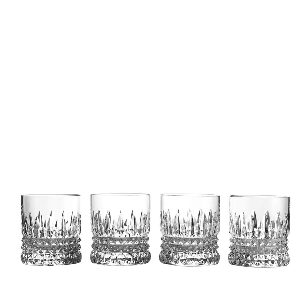 Lismore Diamond Set of 4 Tumblers, Clear