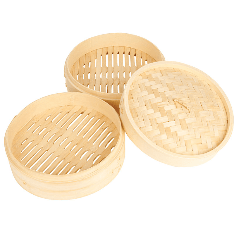 Oriental Two Tier Bamboo Steamer