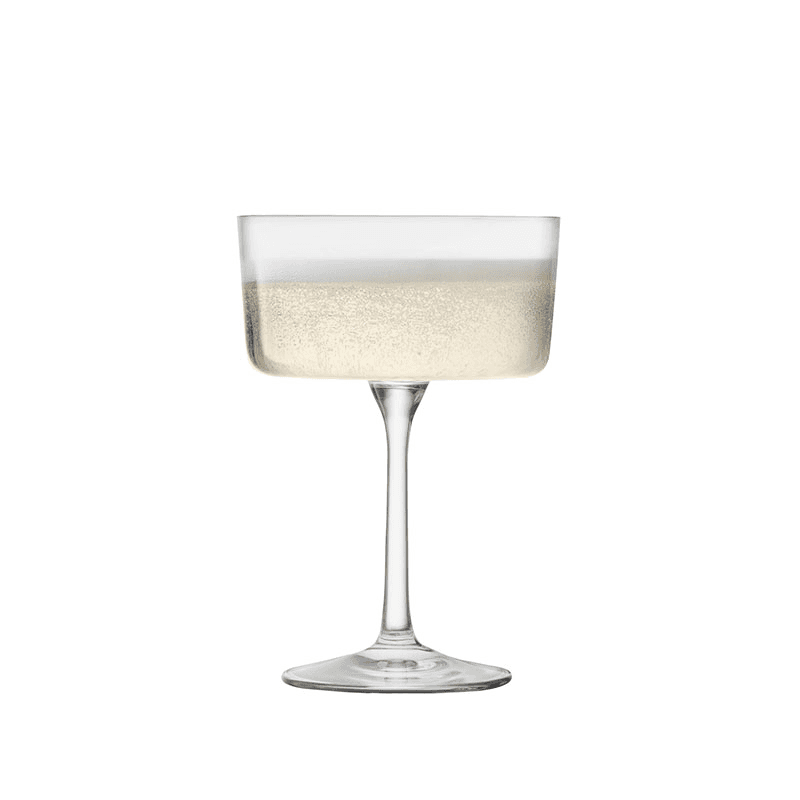 Gio Set of 4 Champagne/Cocktail Glasses, Clear