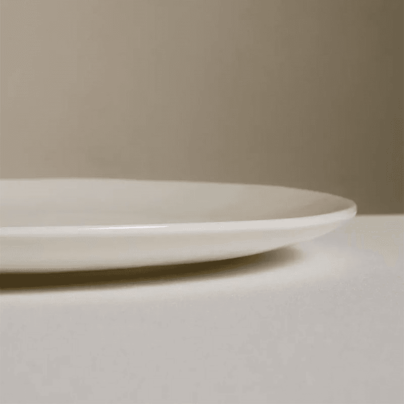 Burnham Dinner Plate, White
