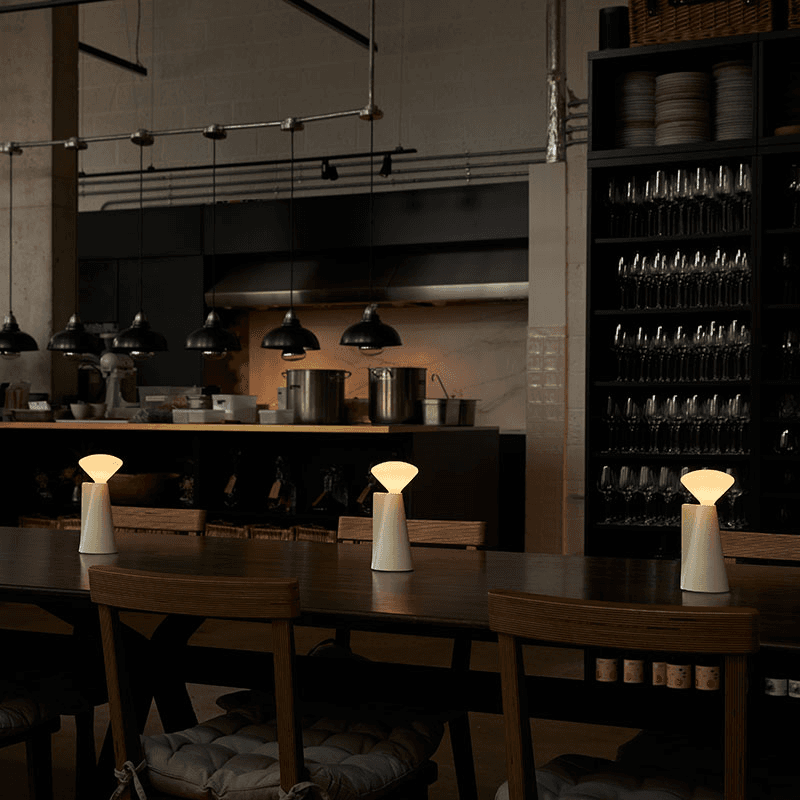 Mantle Portable Lamp with R80 Led Bulb