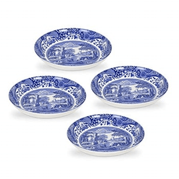 Blue Italian Set of 4 Pasta Bowls