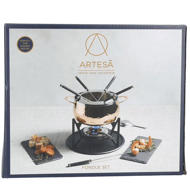 Fondue set, Copper