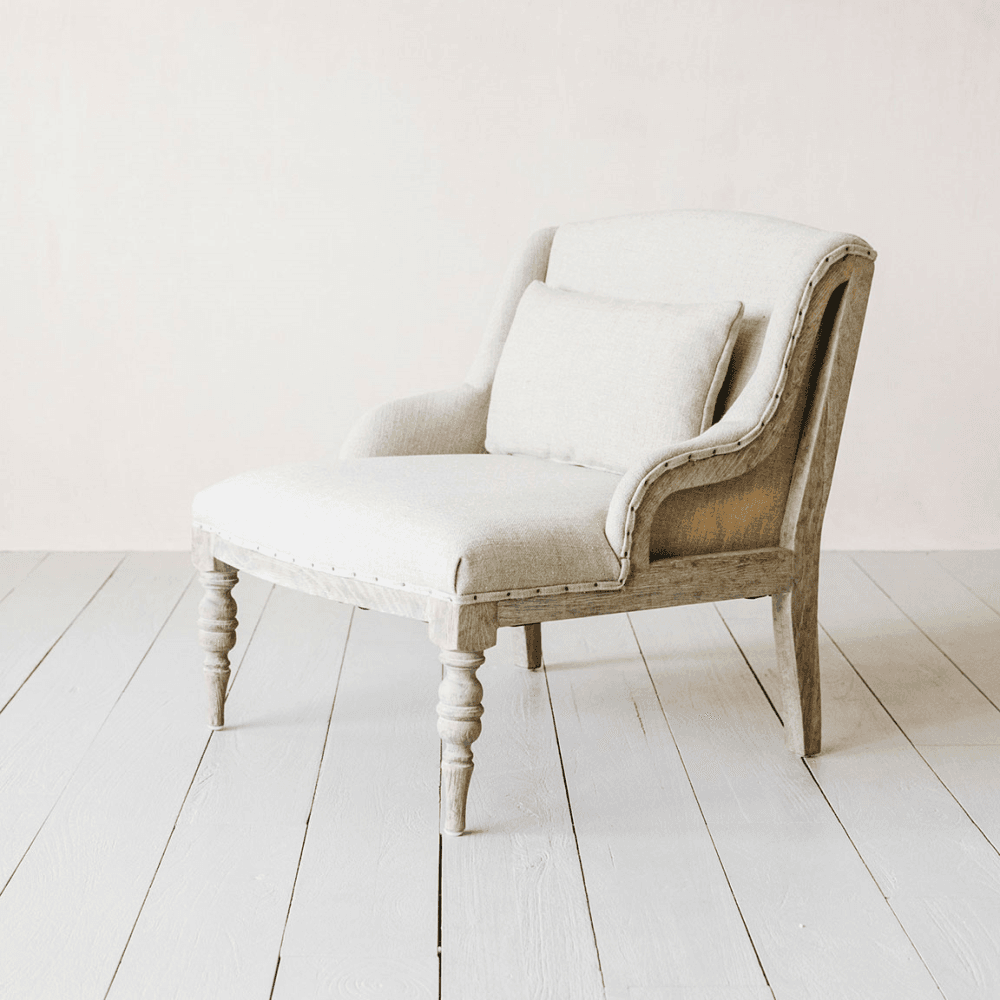 Duchess Linen Armchair, Natural