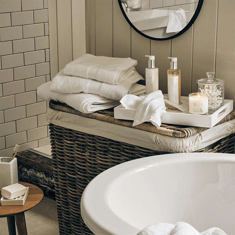 Kubu Laundry Basket, Natural