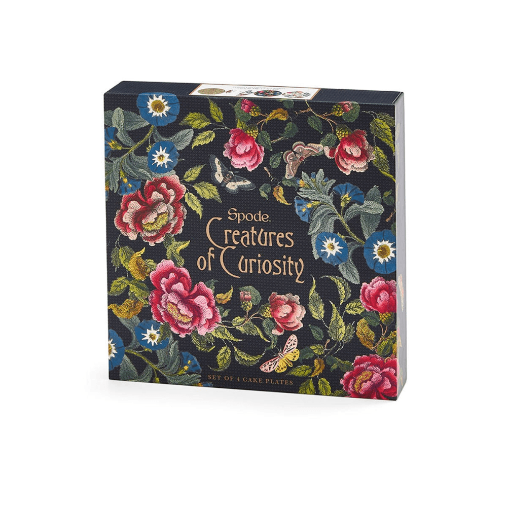 Creatures of Curiosity Set of 4 Cake Plates, Multi