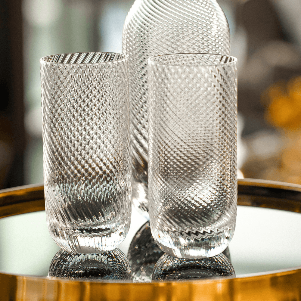 Optic Set of 2 Cut Crystal Highballs