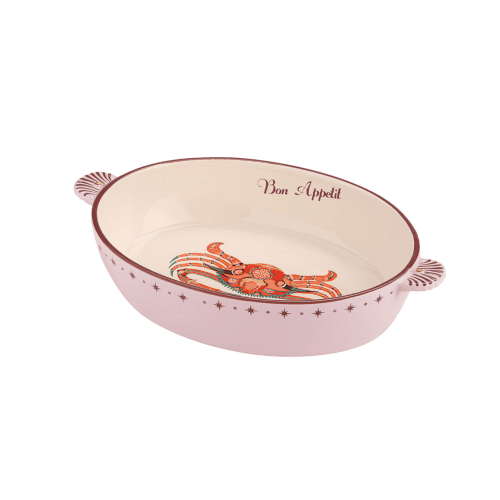 Image showing the Crab Oval Roaster, 31 x 20cm, Purple product.