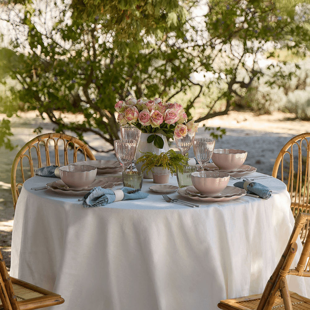 Rosa Set of 6 Salad/Dessert Plates, Rose Pink