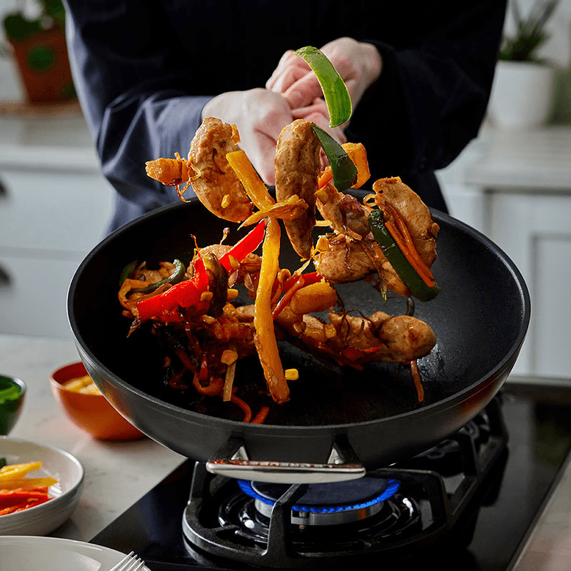 Toughened Non-Stick Stir Fry Pan