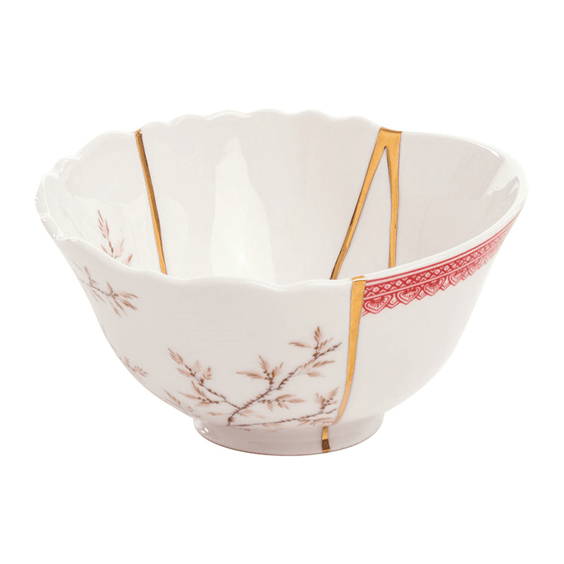 Kintsugi - No1 Bowl, white/gold