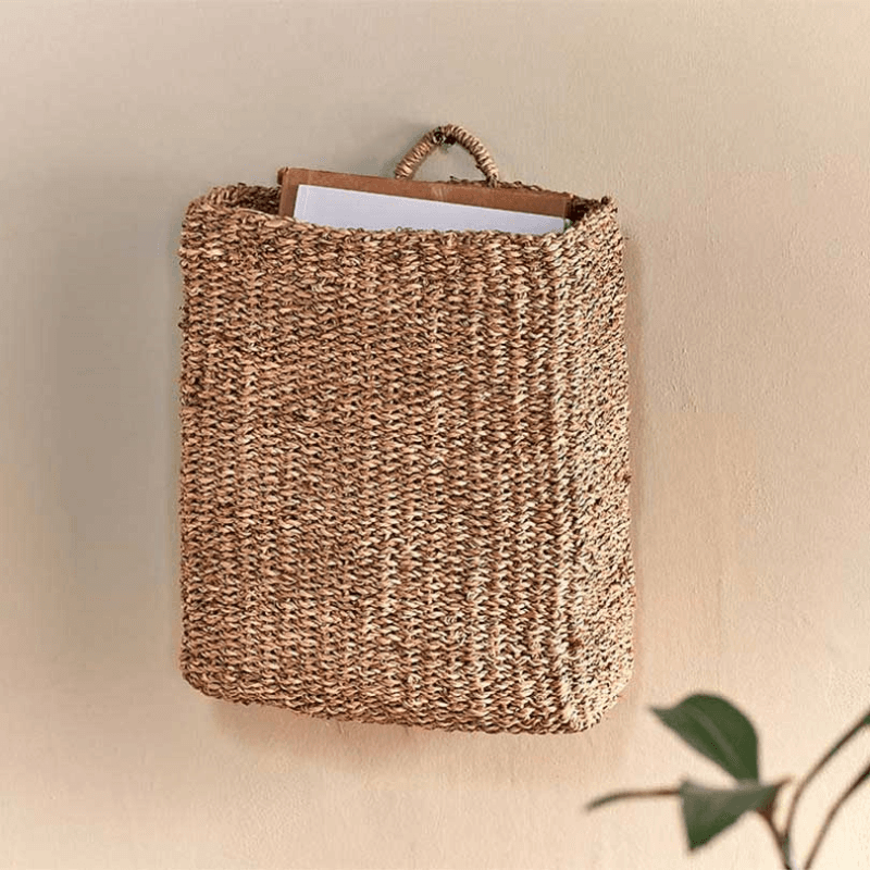 Putlar Seagrass Wall Hung Basket, Natural