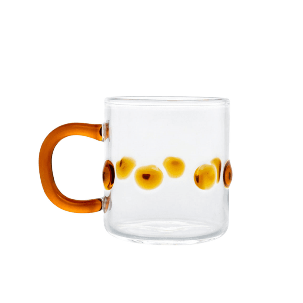Handblown Espresso Cup, Amber