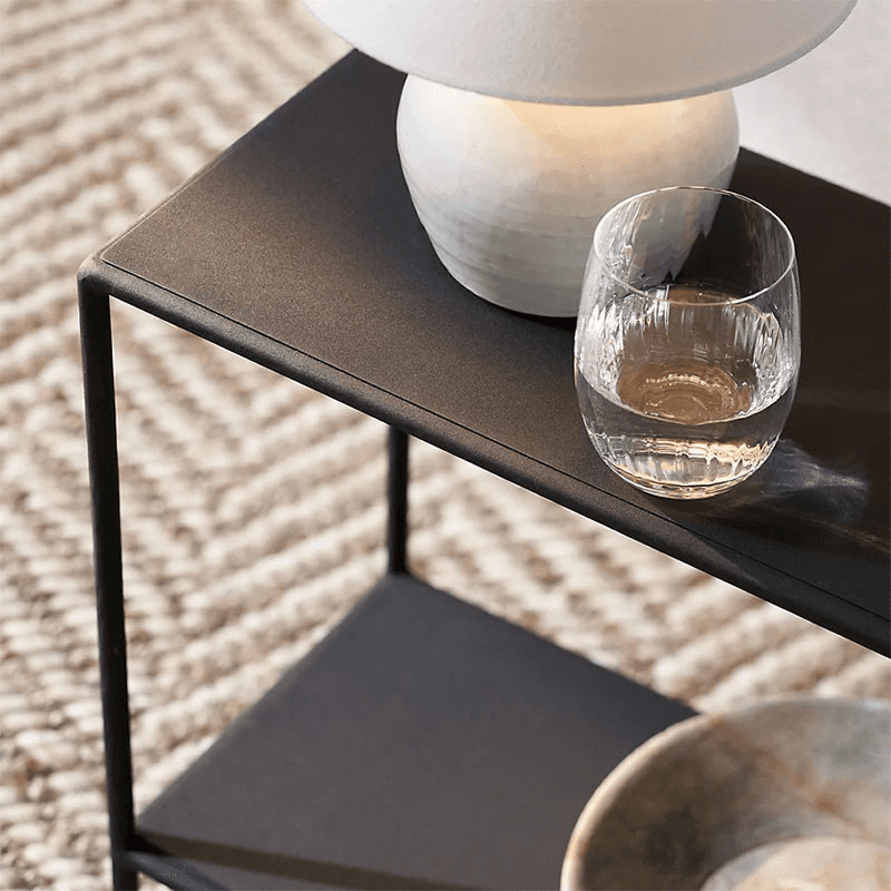 Marton Sofa Side Table, Black