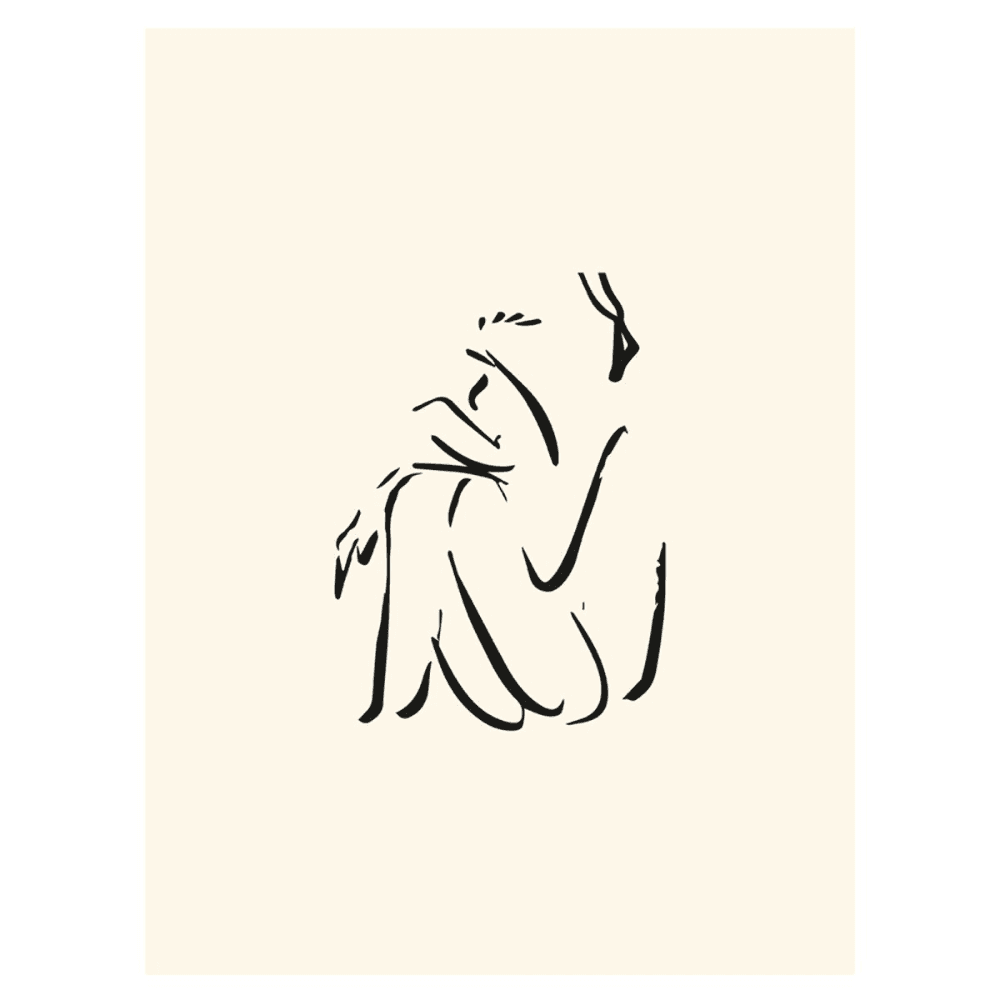 Calm - Lucrecia Rey Cara Art Print, Multi
