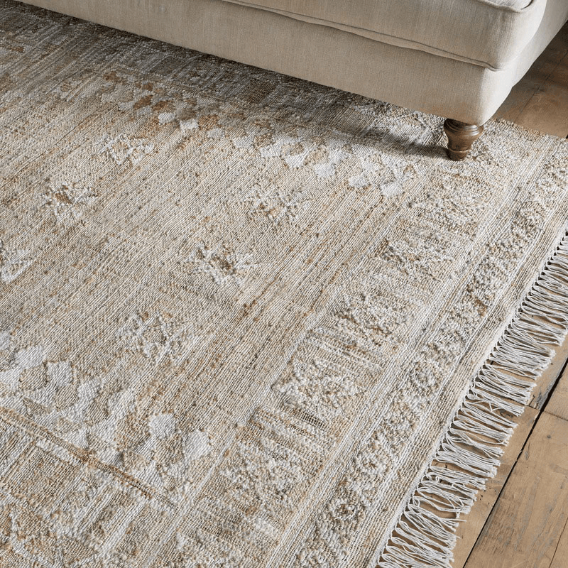 Aqil Jute & Cotton Rug, Natural