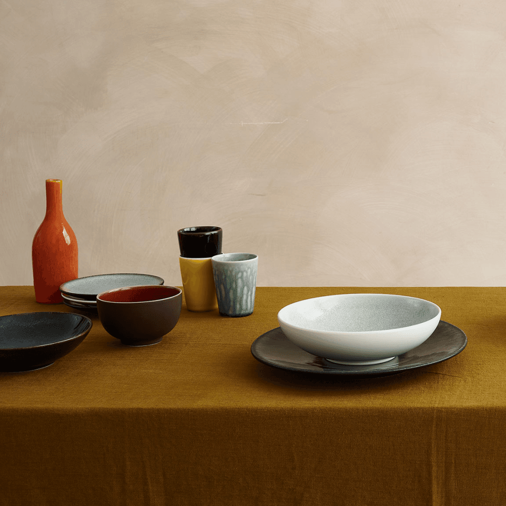 Tourron Soup plate, Gris Ecorce