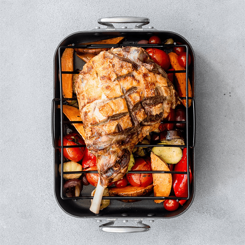 Non-Stick Roasting tin with rack, Premium