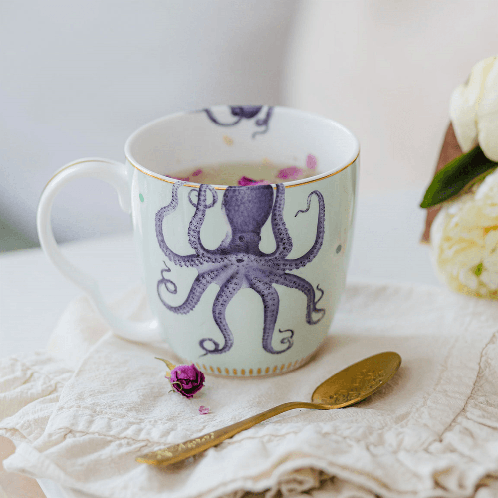 Octopus Mug, Blue