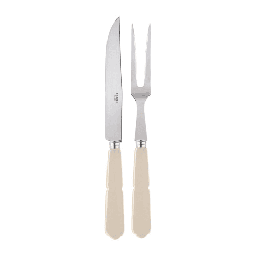 Image showing the Gustave 2 Piece Carving Set, Pearl product.
