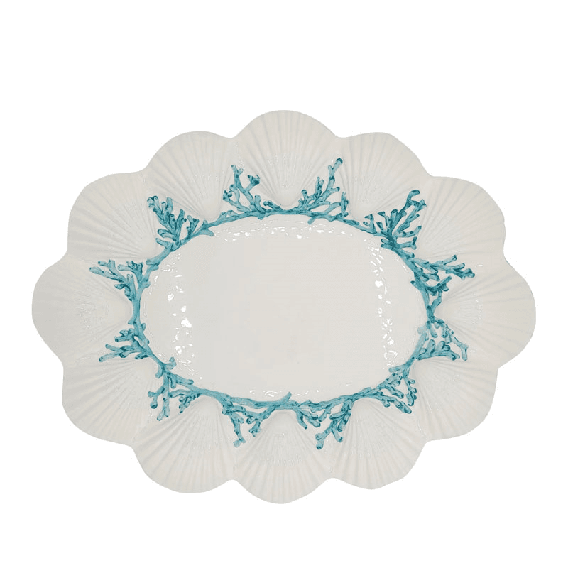 Saint Jacques Tray, White and Blue