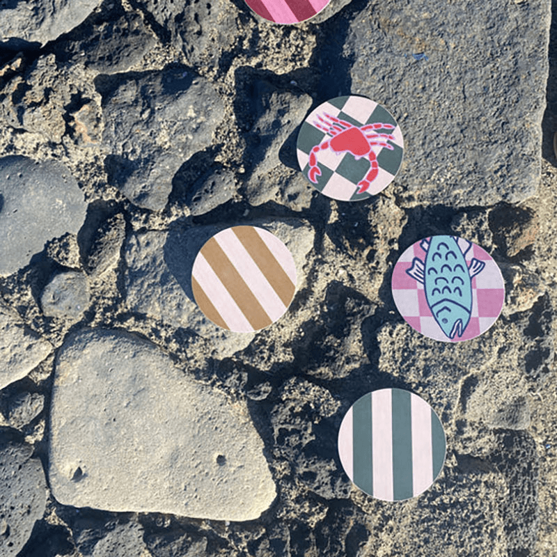 Stripe Set of 4 Coasters