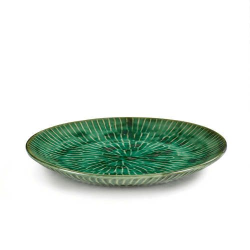 Image showing the Verde Lanza by Pascale Naessen Set of 2 Dinner Plates, Green product.