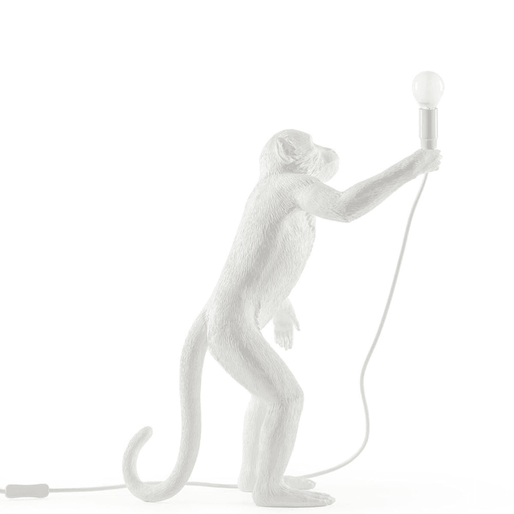 Monkey - Standing Lamp, resin