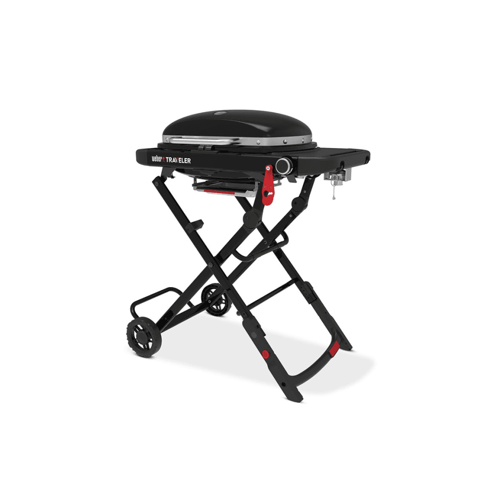 Traveler Compact Portable Gas Barbecue, Black