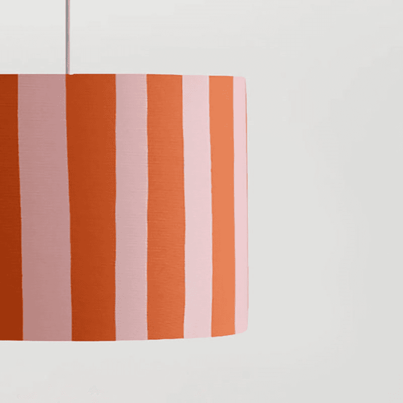 Stripe Drum Shade