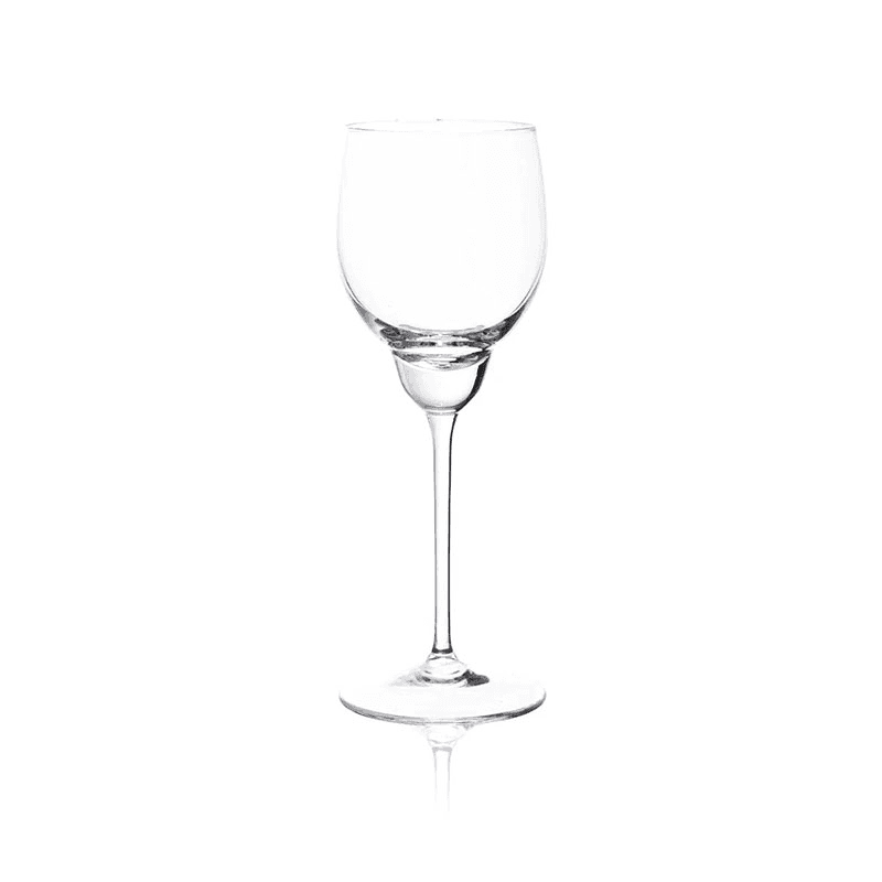 Shadows Set of 2 White Wine Glasses, Cloudless Clear