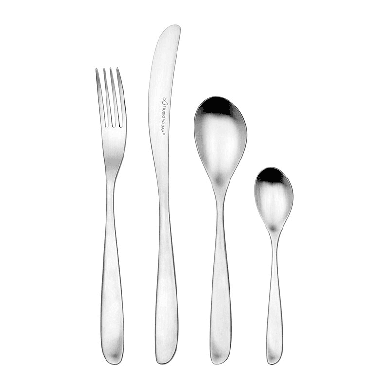 Olive 24 Piece Cutlery Set, Satin Finish