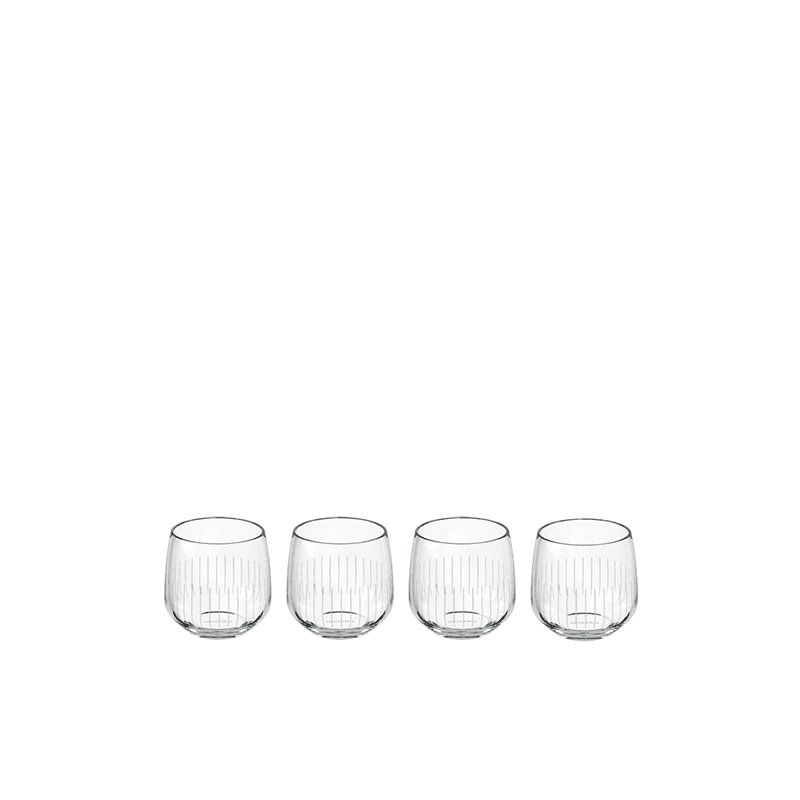 Afina Set of 4 Shot Glasses, White
