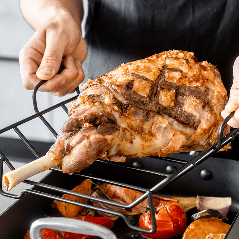 Non-Stick Roasting pan with rack, Black