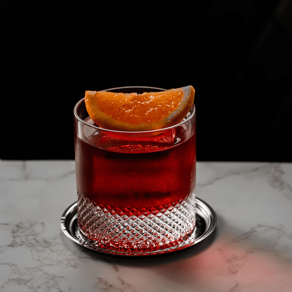 Diamond Cut Crystal Double Old Fashioned Tumbler