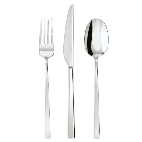 Image showing the Linea Q Dessert Spoon, Silver Plate product.