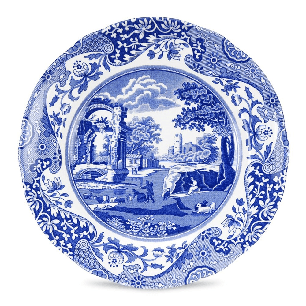Blue Italian Set of 4 Plates