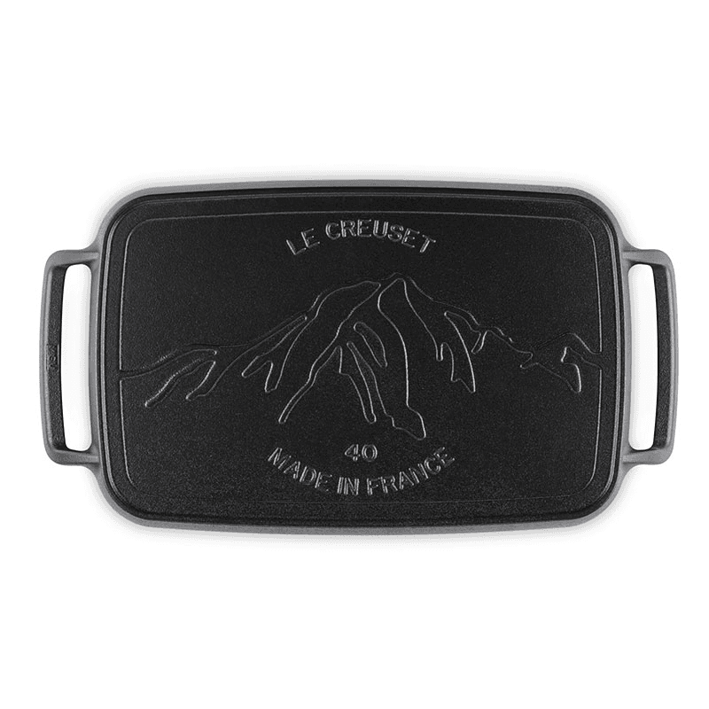 BBQ Rectangular Griddle, Satin Black