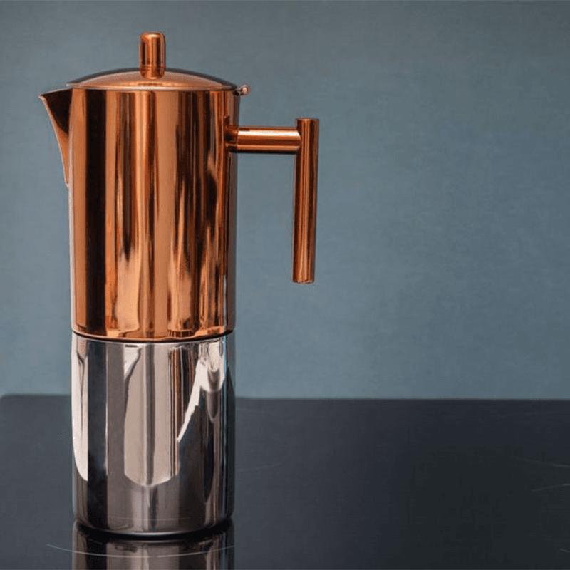 Espresso Coffee Maker, Copper Effect