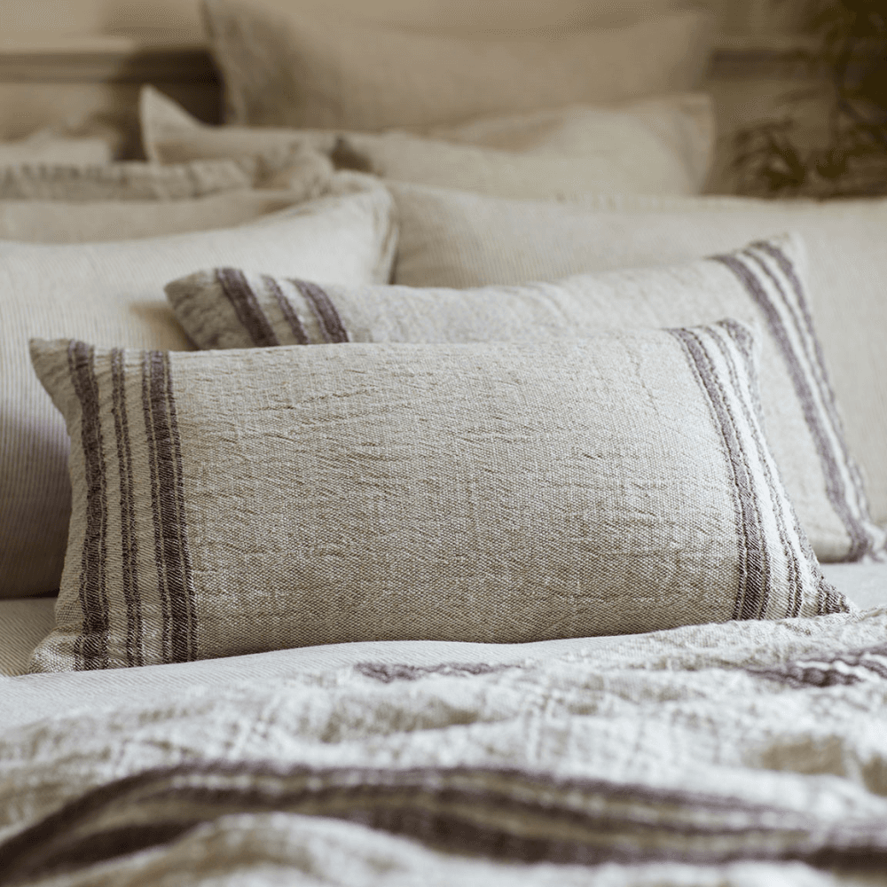 Elijah Linen Cushion Cover, Natural