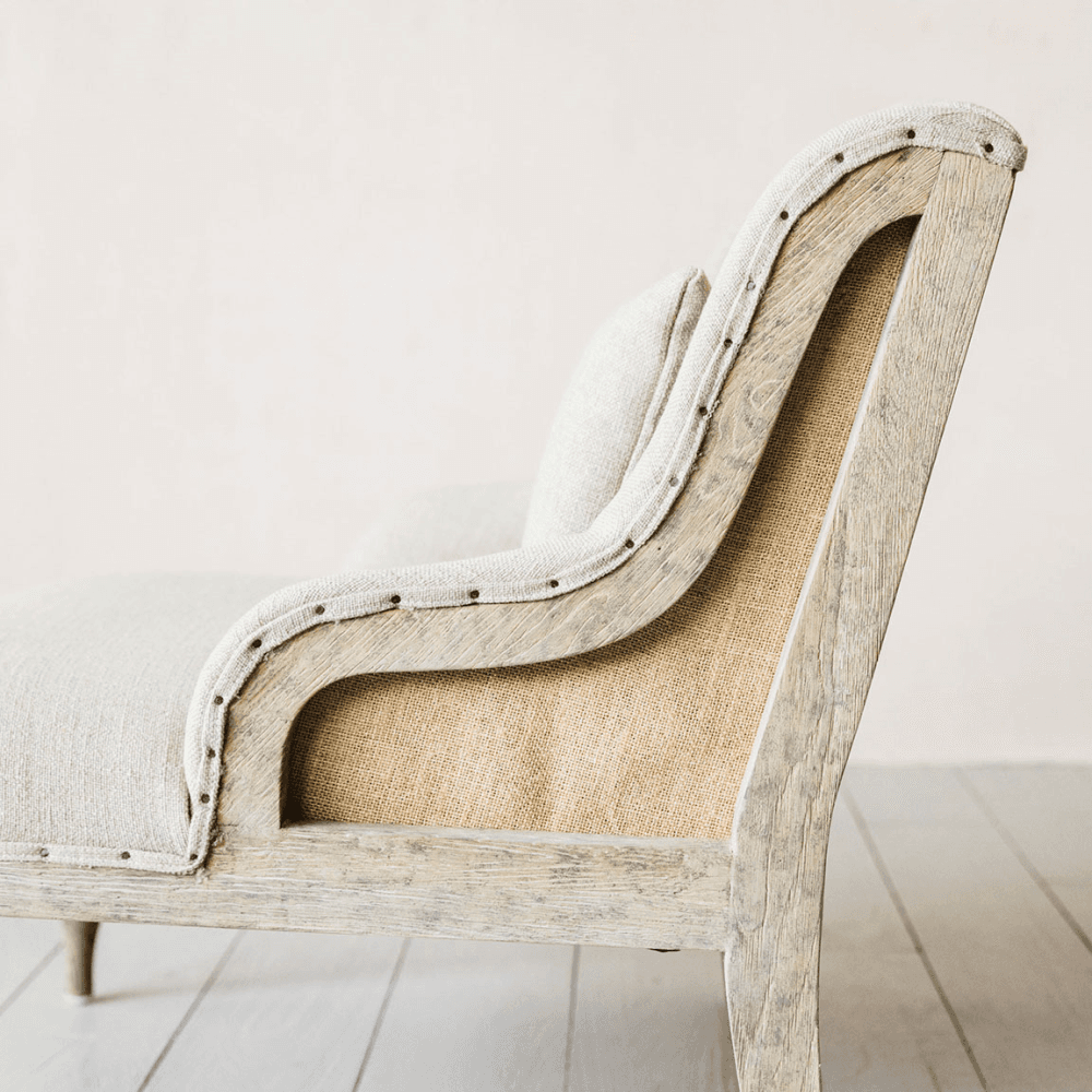 Duchess Linen Armchair, Natural