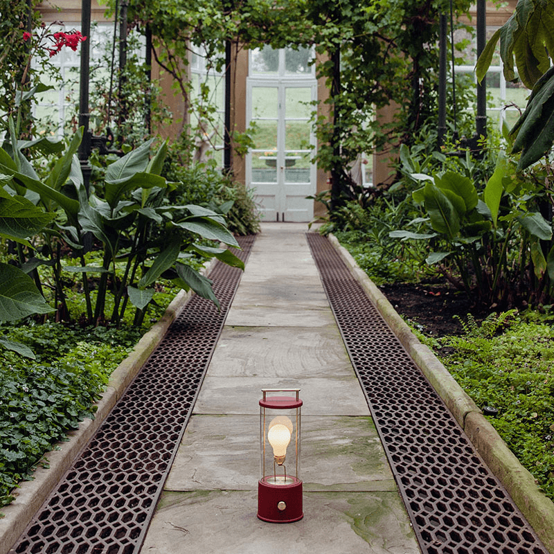 The Muse Farrow & Ball Portable Lamp, Pomona Red