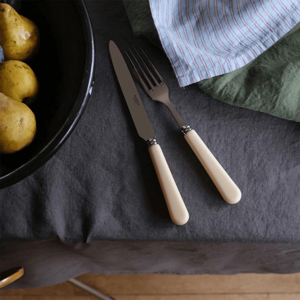 Pop Unis Dinner Knife, Ivory