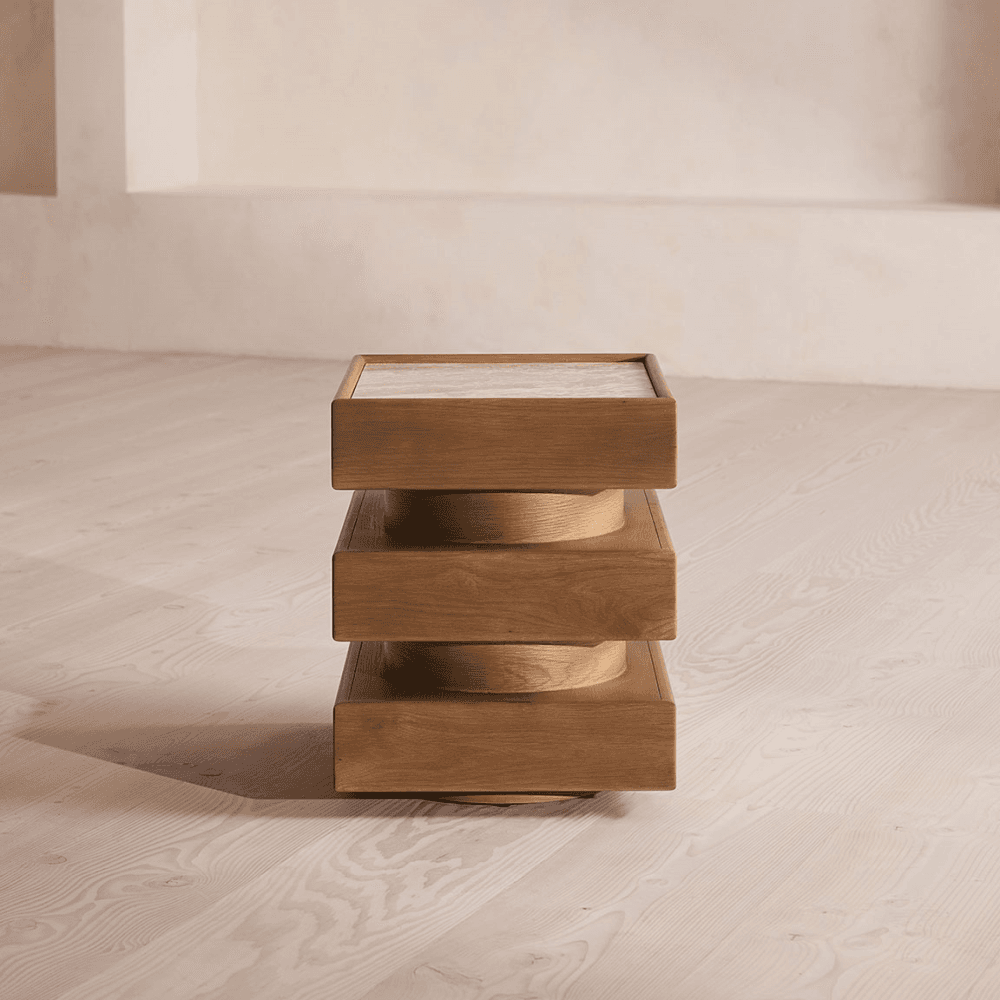 Flynn Side Table, Lacorado Marble