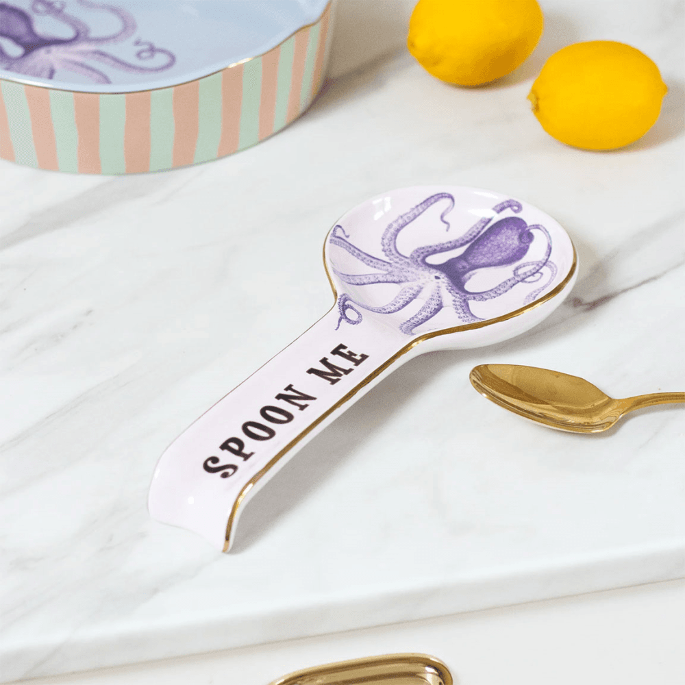 Octopus Spoon Rest, Purple