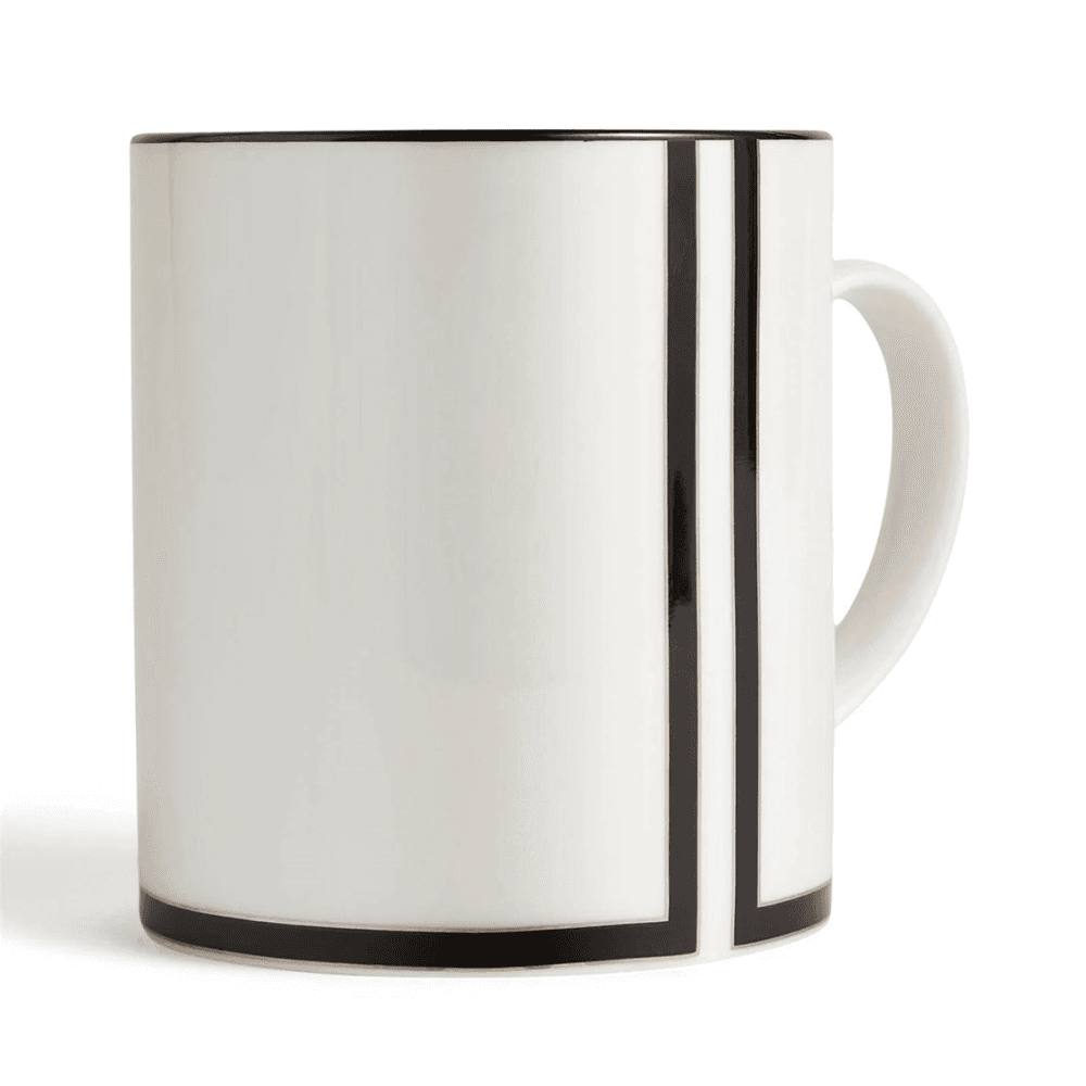 Luxe Graphite Mug V2, Black & White