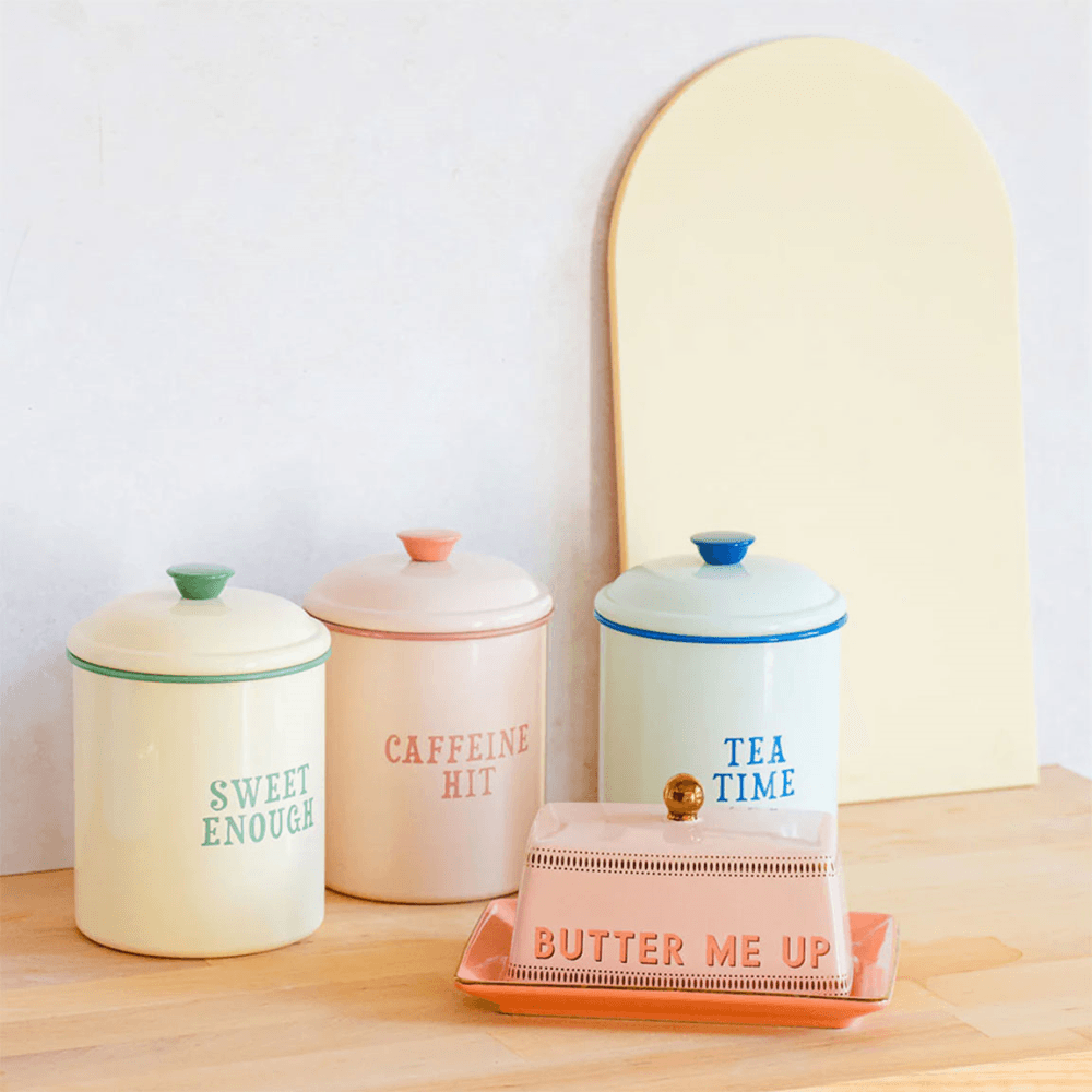 Sweet Enough Sugar Canister, Yellow