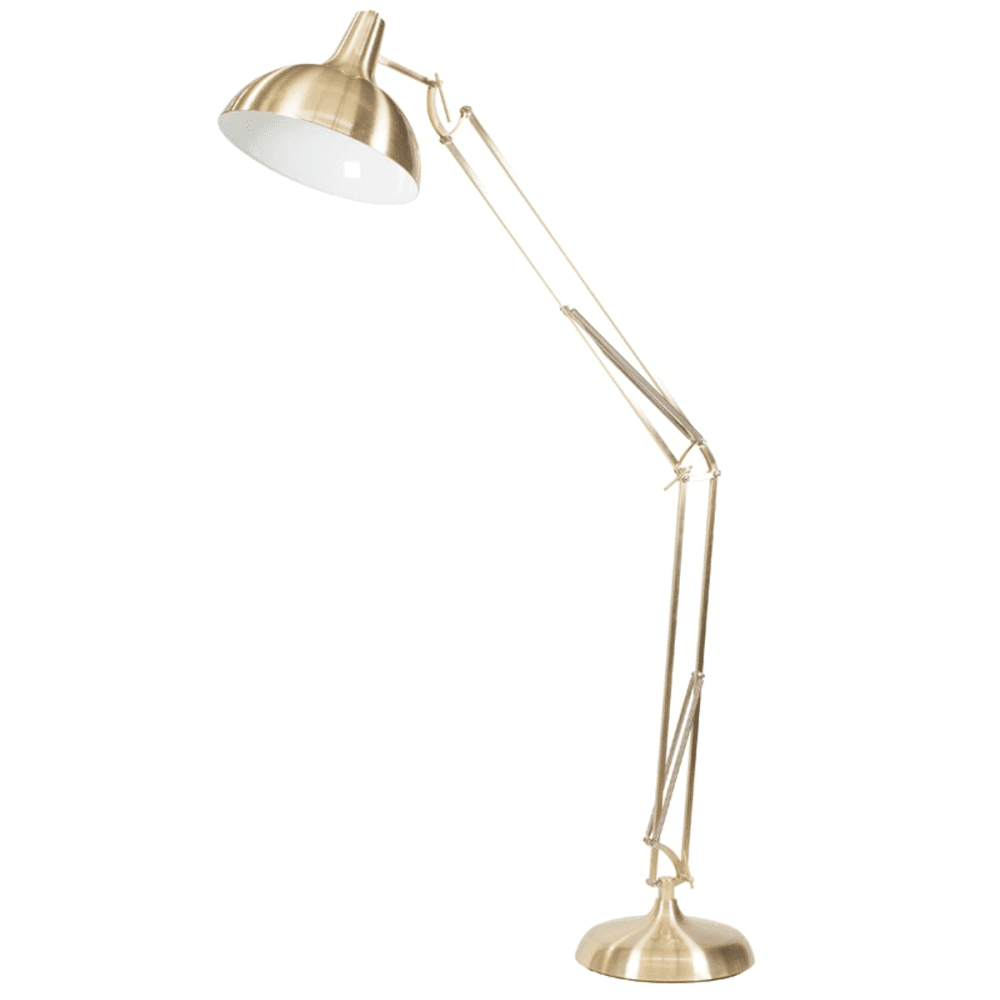 Hamilton Oversized Task Floor Light, Brass
