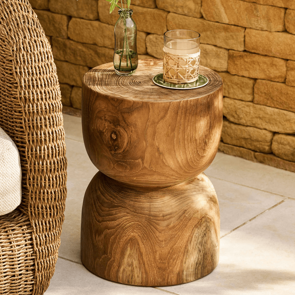 Weston Teak Side Table, Natural